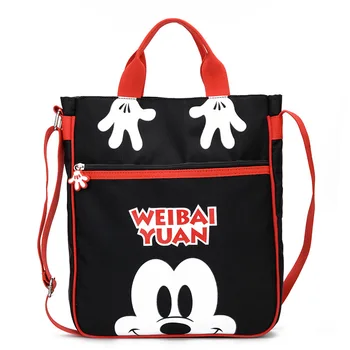 

Cartoon lady canvas messenger shoulder bag Lovely fashion handbag women messenger bag