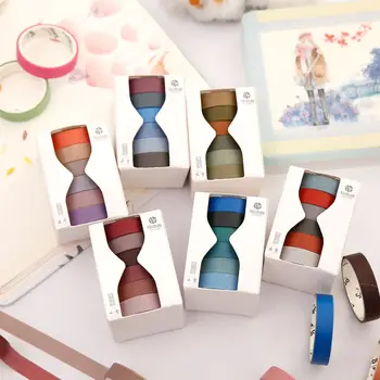 

24solar terms series Decorative Adhesive Washi Tape Set Pure color masking tape Stickers Craft Tools for Scrapbooking Stationery