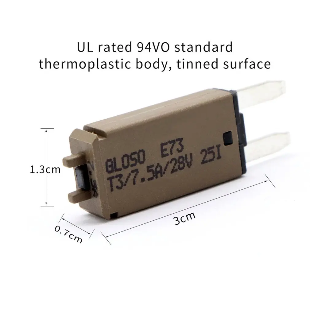 F3866 возврат вручную 5A Маленький Предохранитель Лист 12/24V автомобильный предохранитель