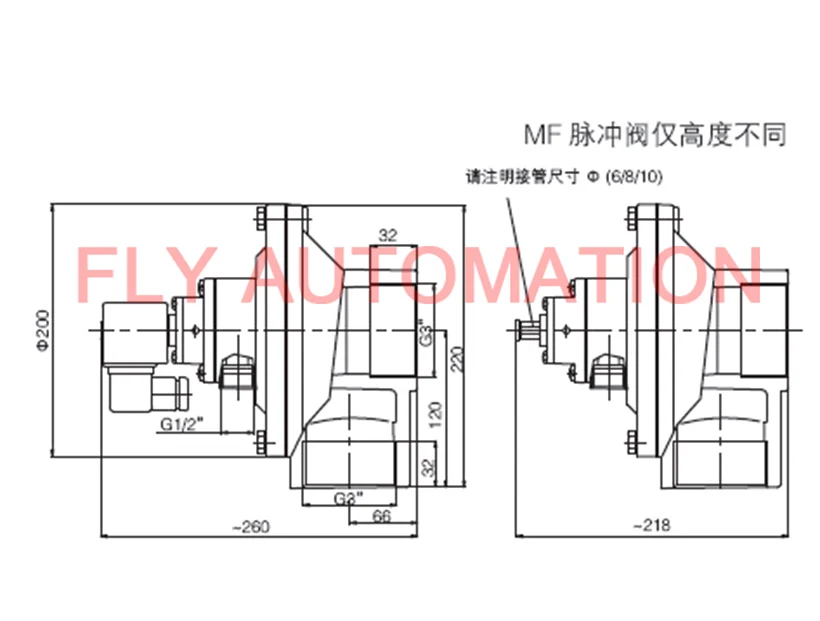 DMF-Z-76S BFEC 3 дюймов DN76 пылесборник из алюминиевого сплава мембранные клапаны