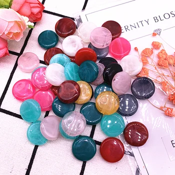 

15mm 22mm Imitation Stone Beads Oval Shape Acrylic Beads for Jewelry Making DIY Earring Pendant