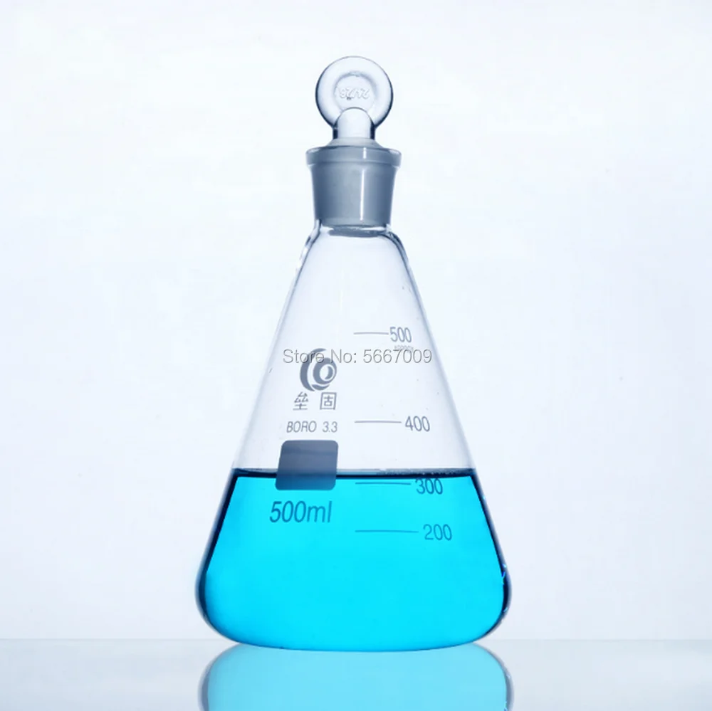 50 мл до 1000 лабораторное боросиликатное стекло Erlenmeyer коническая колба с #19 #24 #29