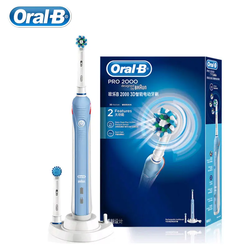 Oral B 3d Sonic Smart Electric Toothbrush Pressure Sensor 48800 Rotation Charging Indicator Pro2000 Electric Toothbrush - Electric Toothbrush - AliExpress