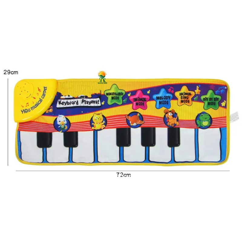  Large Baby Musical Carpet Keyboard Playmat Music Play Mat Piano Early Learning Educational Toys for