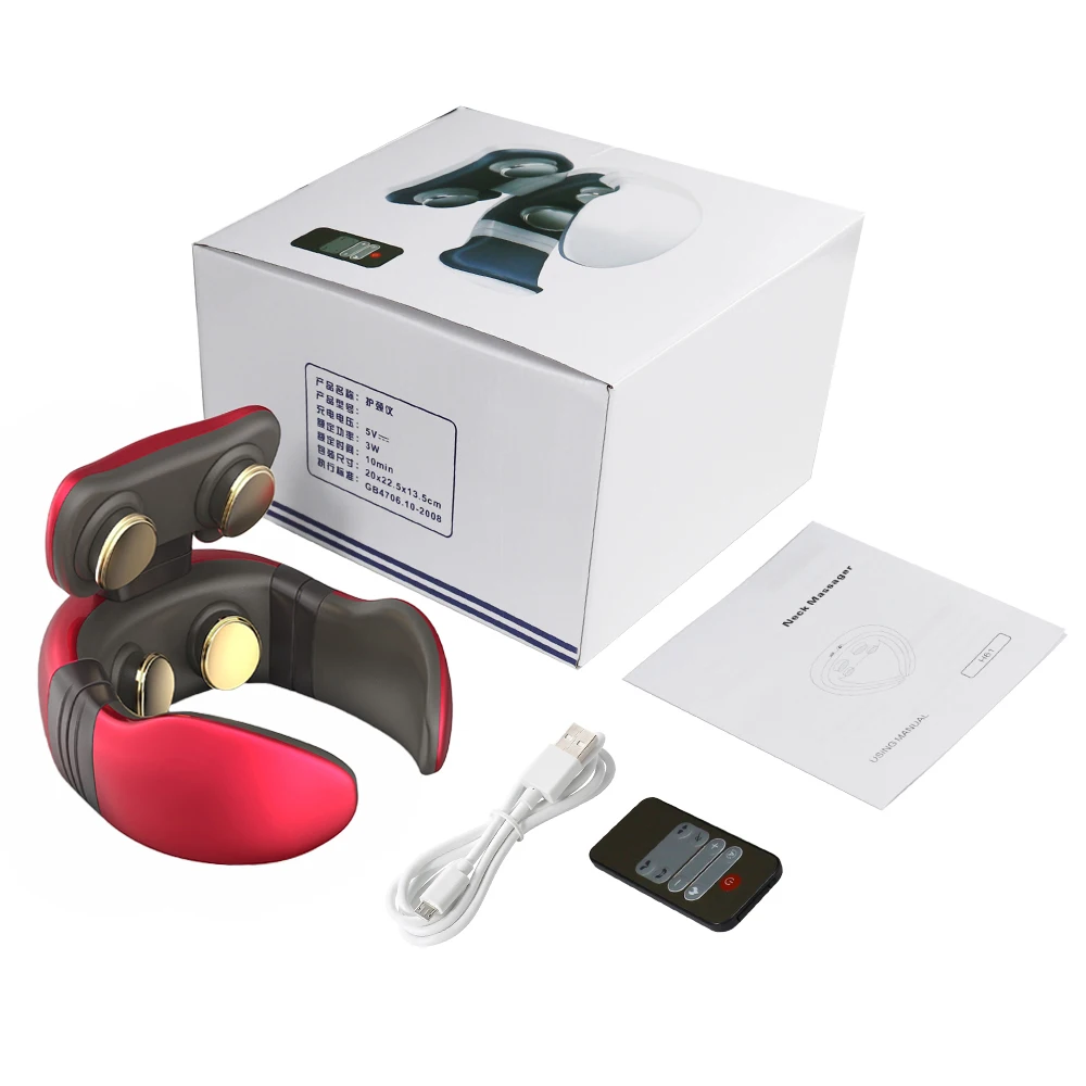 Electromagnetic Pulse Neck Massager Electric Neck and Shoulder Massage Neck and Shoulder Cervical Spine Neck Guard 4D Massager