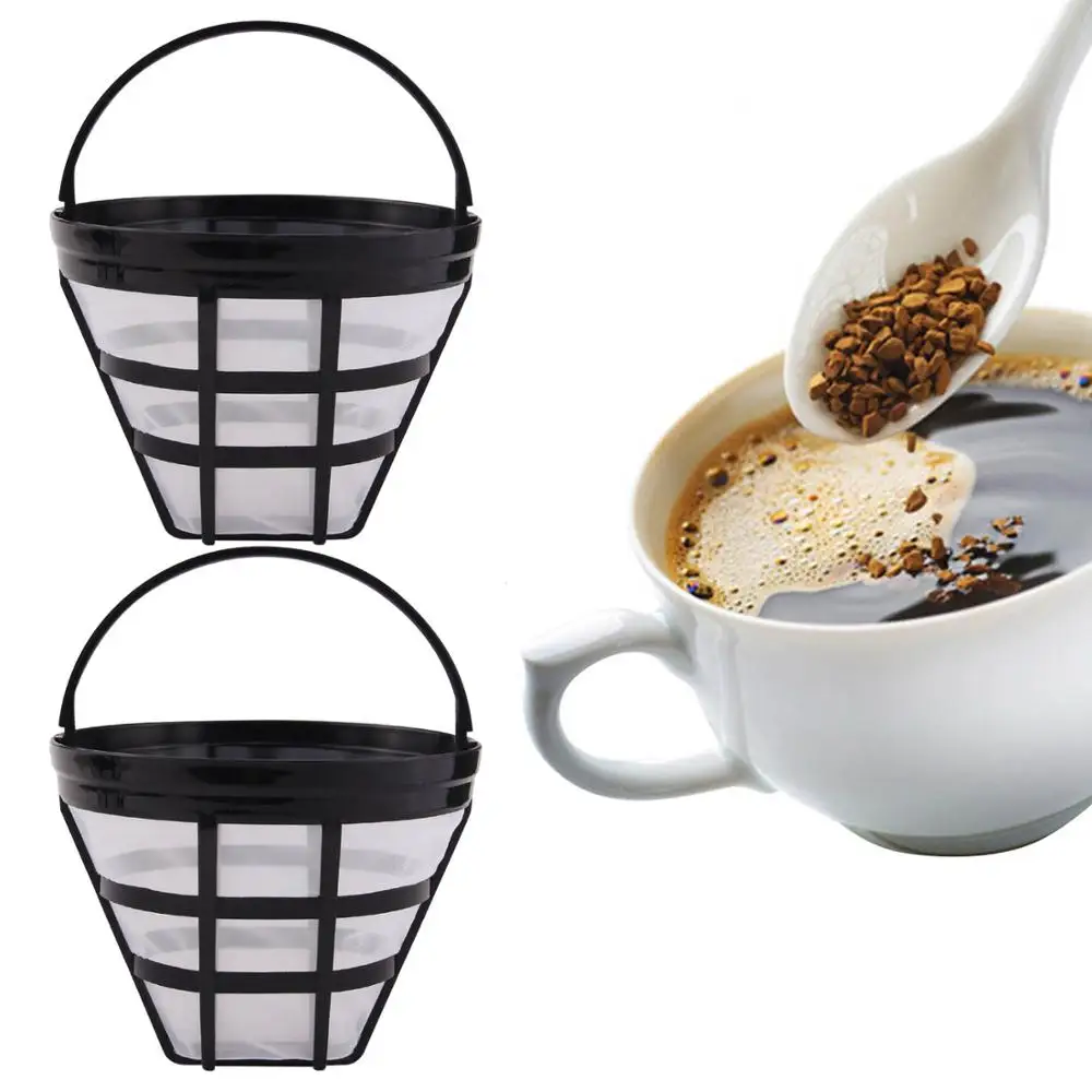 Многоразовые сменные пластиковые фильтры для кофеварки дома офиса квартиры 2 шт.