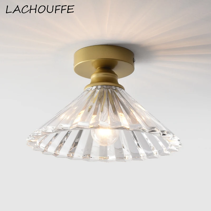 

Post Modern Simple Glass Ceiling Lights for Bedroom Corridor Stairs Industrial Loft Decor Lamp Fixtures Led Creative Luminaire