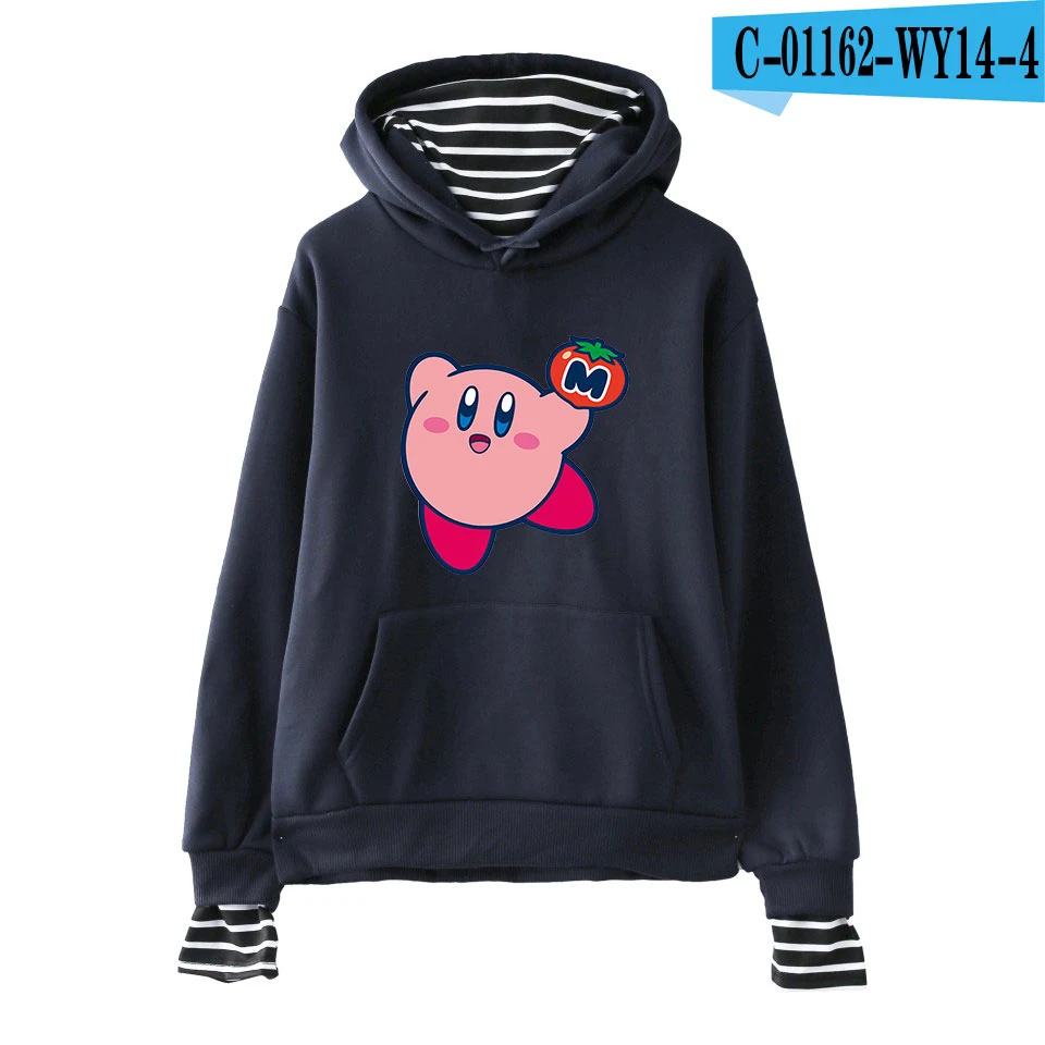 WY14 Kirby серия милые поддельные толстовки из двух частей толстовка горячая Распродажа модные повседневные женские/мужские толстовки Kpops Harajuku толстовки - Цвет: WY14