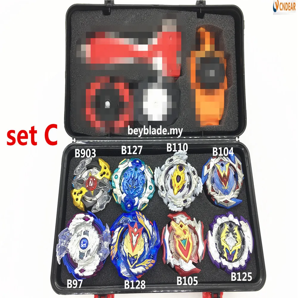 Burst Spinner 8 шт. B125 B127 B128 с коробкой для хранения передатчика детская игрушка