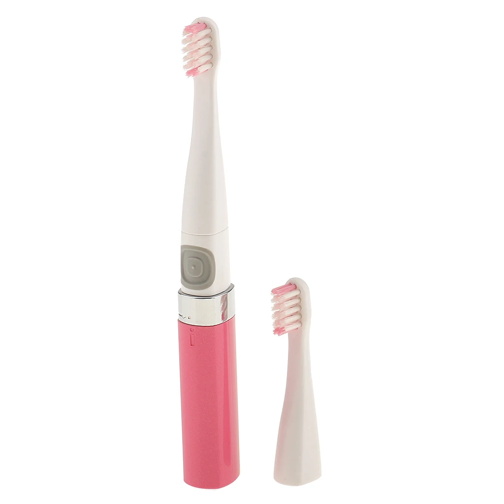 Oral Care Teeth Brush Electric Vibrating Toothbrush Massager with 2 Heads
