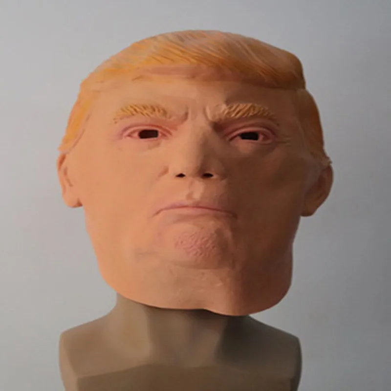 Забавные Реалистичная латексная знаменитости Дональд Трамп маска президентский костюм маска Хэллоуин вечерние аксессуары для косплея Kagerou маска пародия реквизит