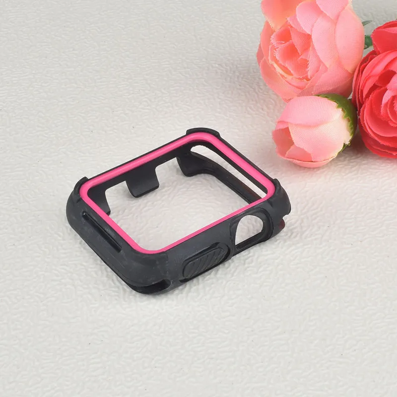 ТПУ чехол для Apple watch Case Apple watch 4 44 мм 40 мм силиконовые защитные часы бампер матч Nike спортивный ремешок аксессуары 44 40