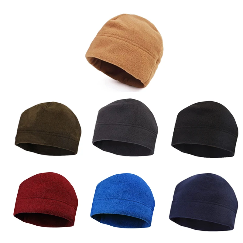 Новая мужская и женская зимняя однотонная мягкая теплая шапка унисекс