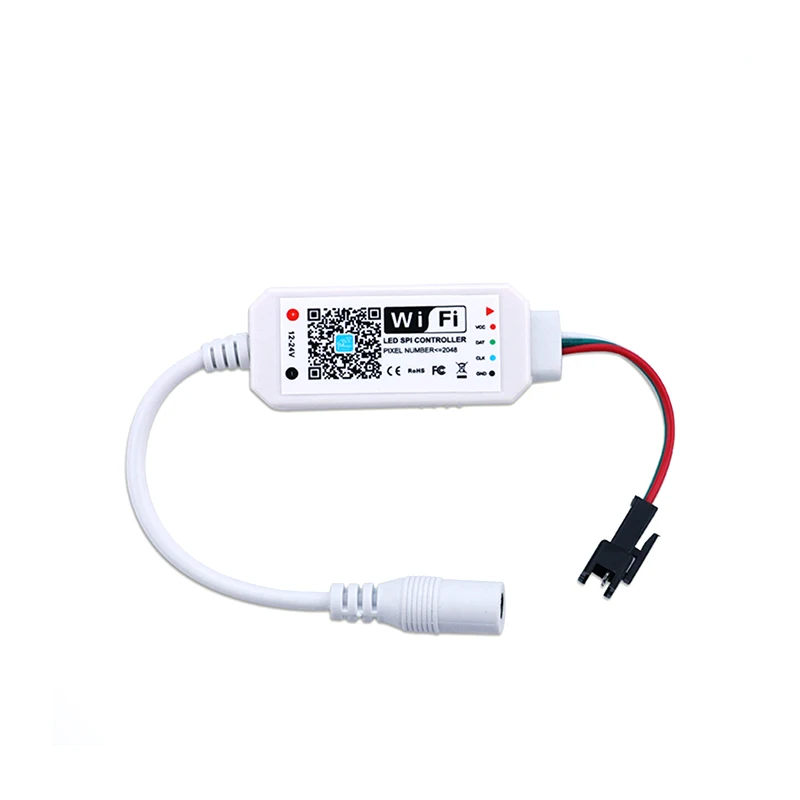 DC12V 24V 5V mini SPI WIFI контроллер magic home полный цвет для WS2811 Светодиодная светильник