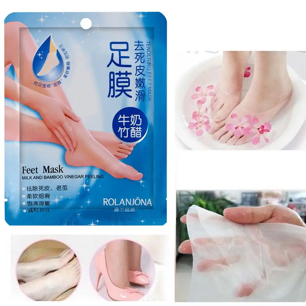 Foot Mask Отшелушивающая увлажняющая белая маска для рук, маска для удаления омертвевшей кожи, макияж - Цвет: Foot Mask
