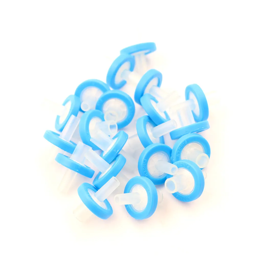 20 Pçs/lote 13mm 0.22Micron Filtros de Seringa de PTFE (hum) Deschem material de Laboratório De Química