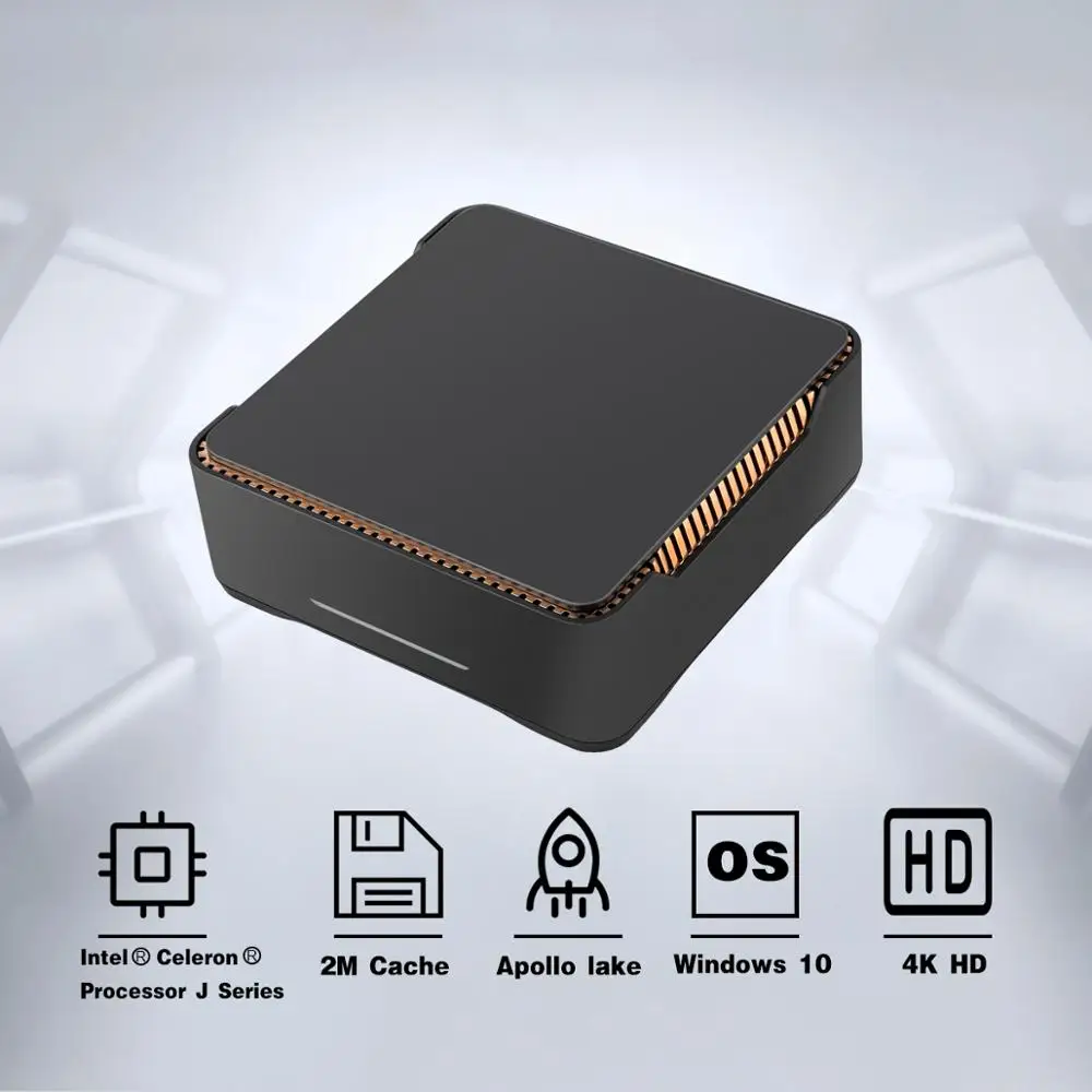 High quality AK3V J3455 mini pc tv box 4+32G for Windows 10 with linux ott tv box minipc Mini Compu
