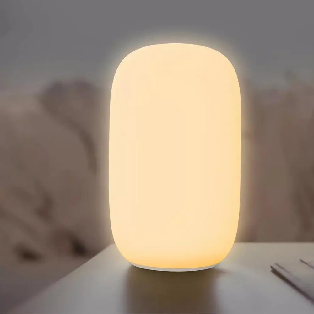 Xiaomi Qualitell спальный светильник с поддержкой сна, прикроватная лампа, перезаряжаемый спальный светильник светодиодный мягкий светильник, Ночной светильник, большая настольная лампа