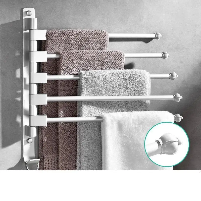 Version F Mensole Repisas Estanteria Accessori Bagno плавающий душ Salle De Bain аксессуары вращающийся держатель для полотенец Полка для ванной комнаты - Цвет: Version F