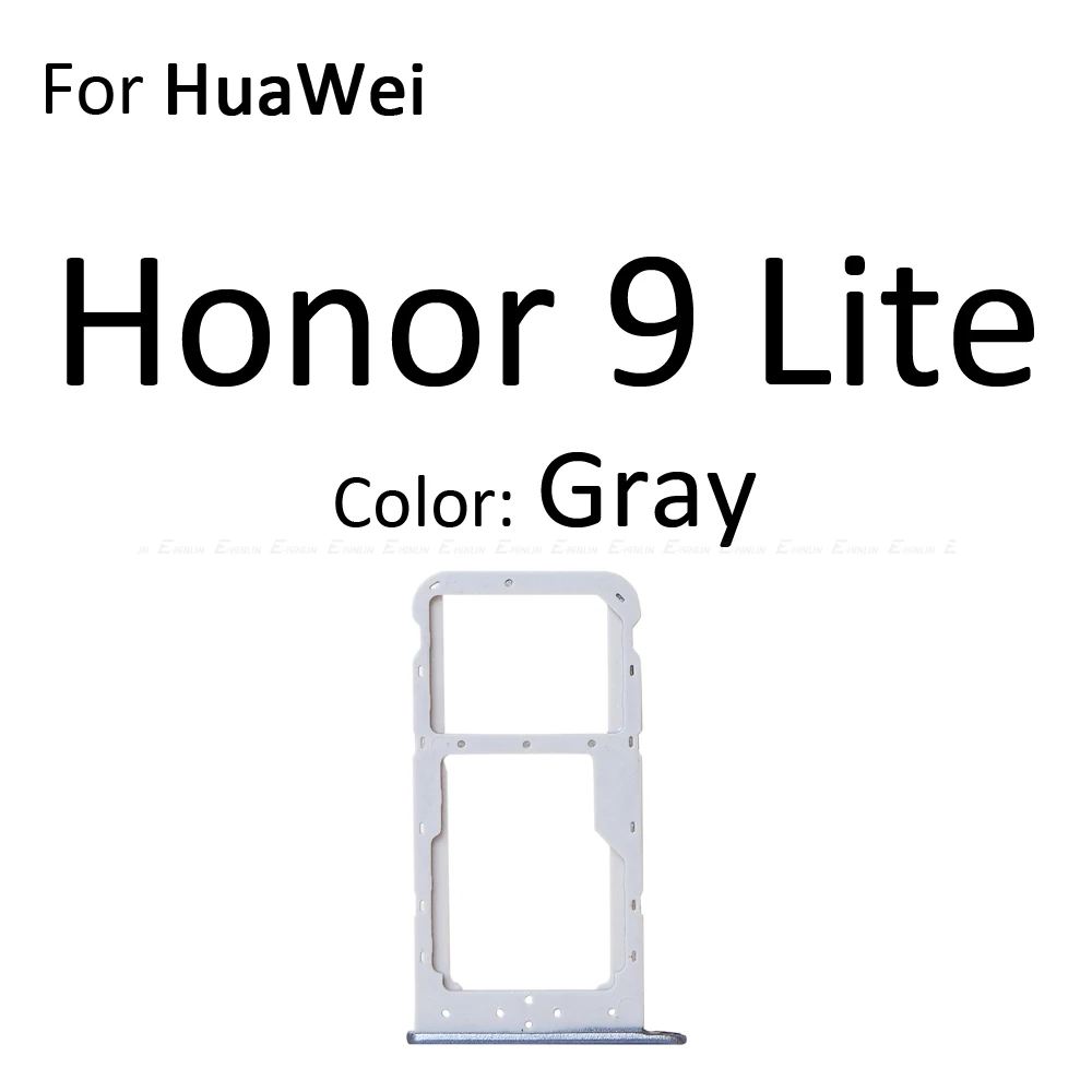 Сим-карты слот, разъем для лотка для устройства чтения sd-карт для Huawei Honor 9 Lite 9i Micro SD Держатель для карт с разъемом контейнер Запчасти для авто