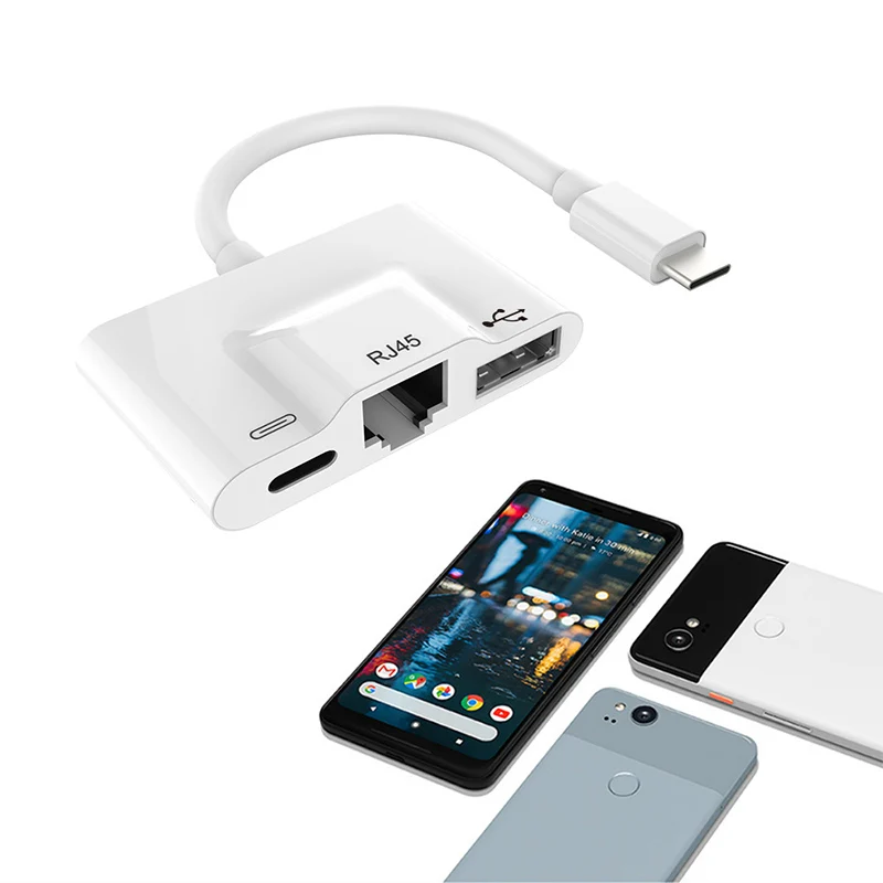 Type-C NIC конвертер для подключения смартфона Ethernet Кабель-адаптер для RJ45 новое поступление
