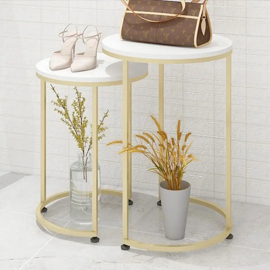 

Gold high and low small table decoration for the water table display table of clothing store