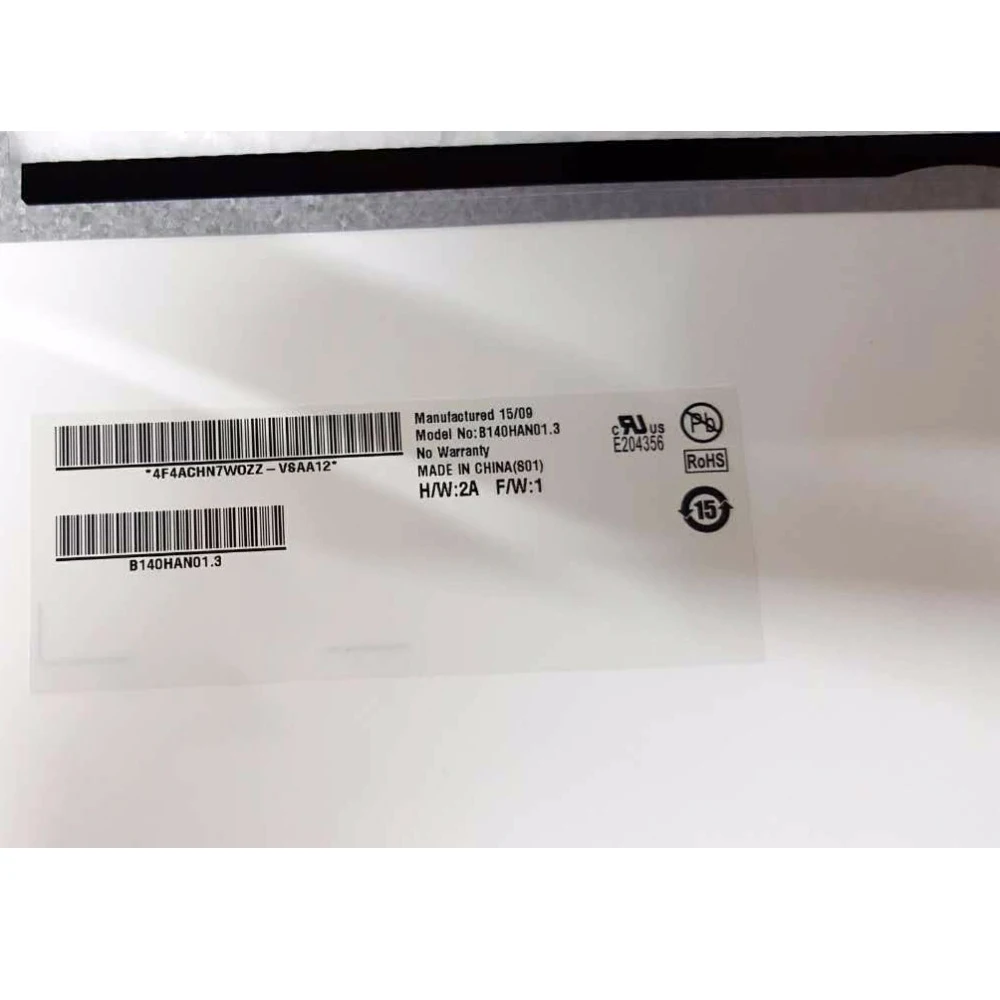 B140HAN01.3 дисплей FRU 00HT622 для lenovo ips экран FHD 1920X1080 EDP 30 pin матовая замена Регулируемая яркость тест