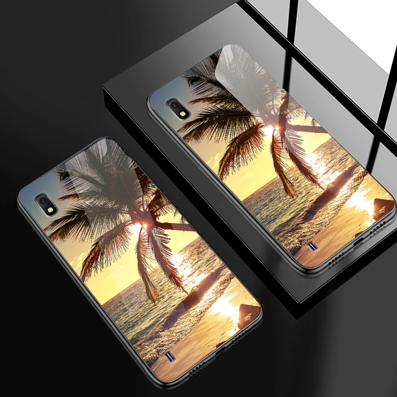 H118 Для samsung Galaxy J4Plus M10 M20 M30 Note9 закаленное Стекло чехол A10 A20 A30 A40 A50 A6S A70 A8S A80 A90 противоударный чехол-держатель - Цвет: H118