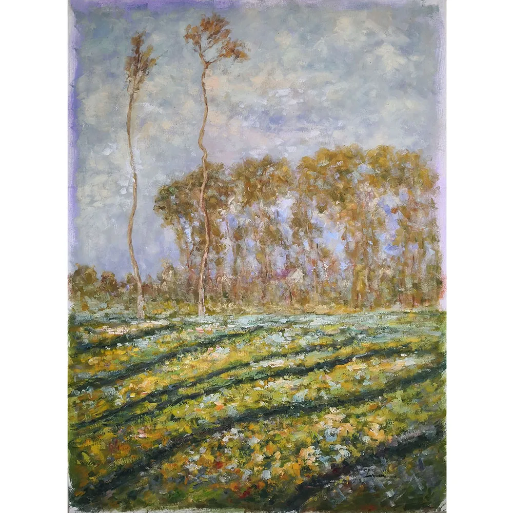 

Postimpressionism Trees Landscape Art Oil Painting on Canvas Handpaint