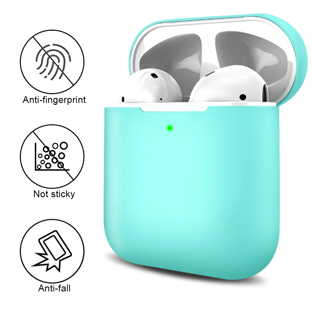 Чехол для наушников для Apple Airpods 2 из мягкого силикона и ТПУ, беспроводной Чехол для наушников с Bluetooth, ультратонкий противоударный защитный чехол для наушников