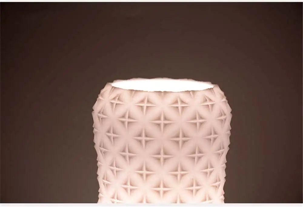Прямая поставка 3D печать светодиодный лампы для ночного света USB праздник белые теплые украшения сменная Плавная затемнение настольный ночник