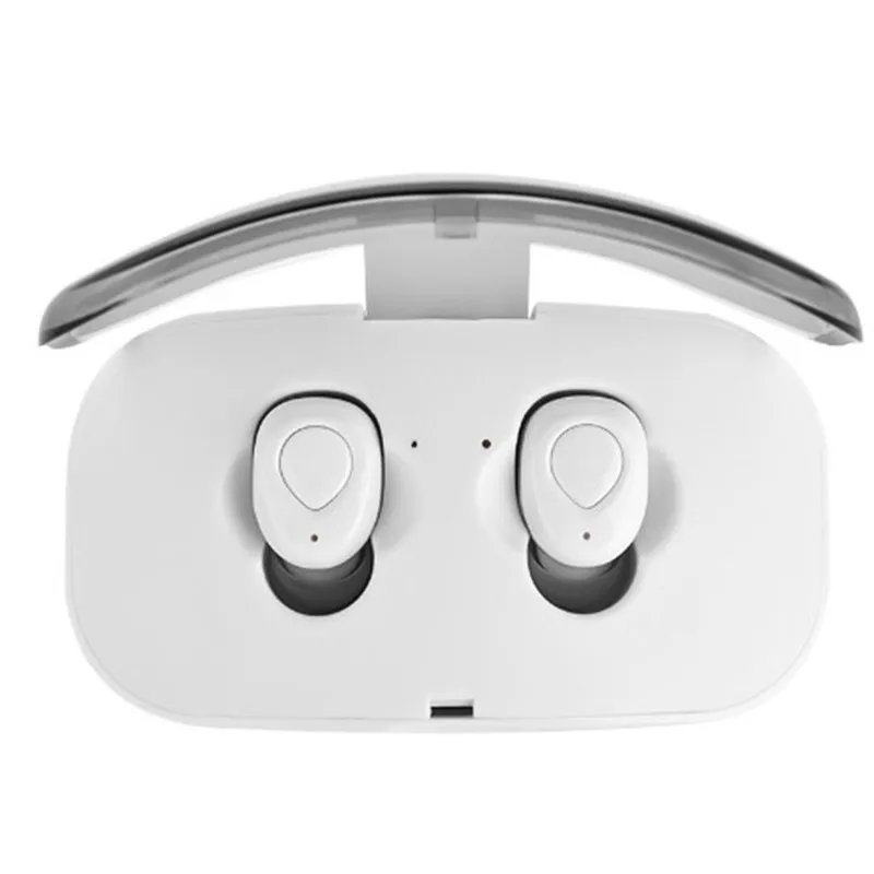 Bluetooth наушники стерео наушники беспроводные мини невидимые наушники CVC 6,0 шумоподавление гарнитура с микрофоном для Ios Android - Цвет: White
