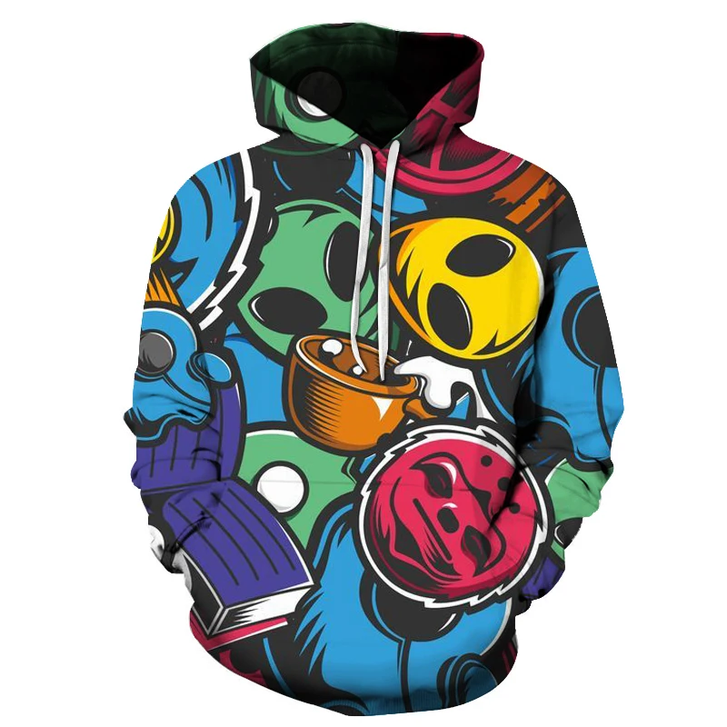 Толстовка в стиле аниме для старшеклассников; пуловер с объемным принтом в стиле панк для девочек; толстовка с забавными комиксами; Повседневный пуловер в стиле хип-хоп; уличная одежда - Цвет: WY-2713