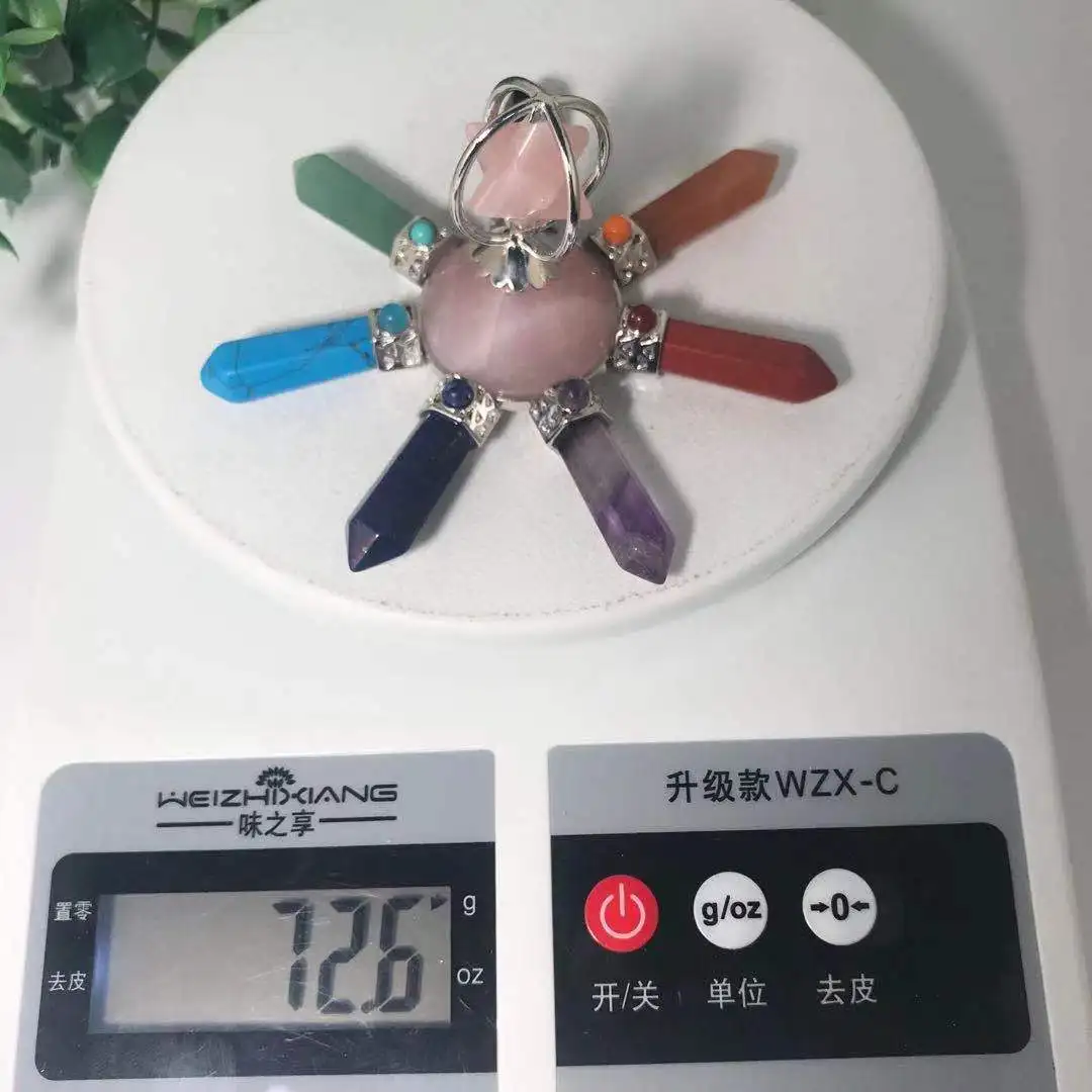 High Quality Natural Energy Amplifier Shape Hand Carved Crystal Palm Stones For Present Or Collection ZJJ