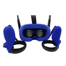 Мягкая силиконовая маска для глаз против пота, чехол для Oculus Quest VR, очки унисекс, светильник против утечки, блокирующие ручки, рукава