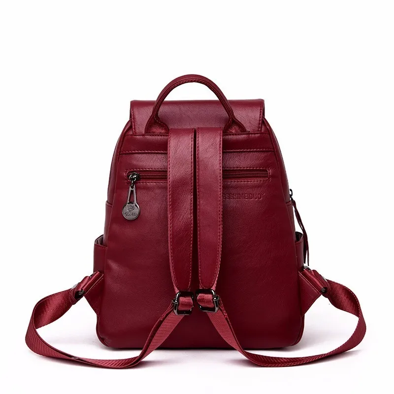 Женские кожаные рюкзаки, высокое качество, Mochila Feminina, школьный рюкзак в консервативном стиле для девочек, повседневный рюкзак для путешествий, женский рюкзак