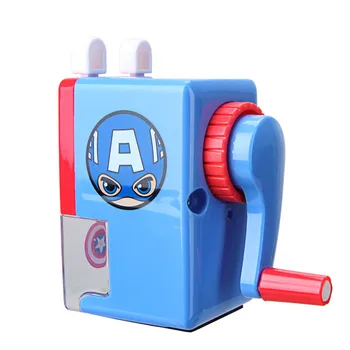 

Disney Children Cartoon Pencil Sharpener Captain America Boy Stationery Hand Crank Pen Sharpener Office school supplies