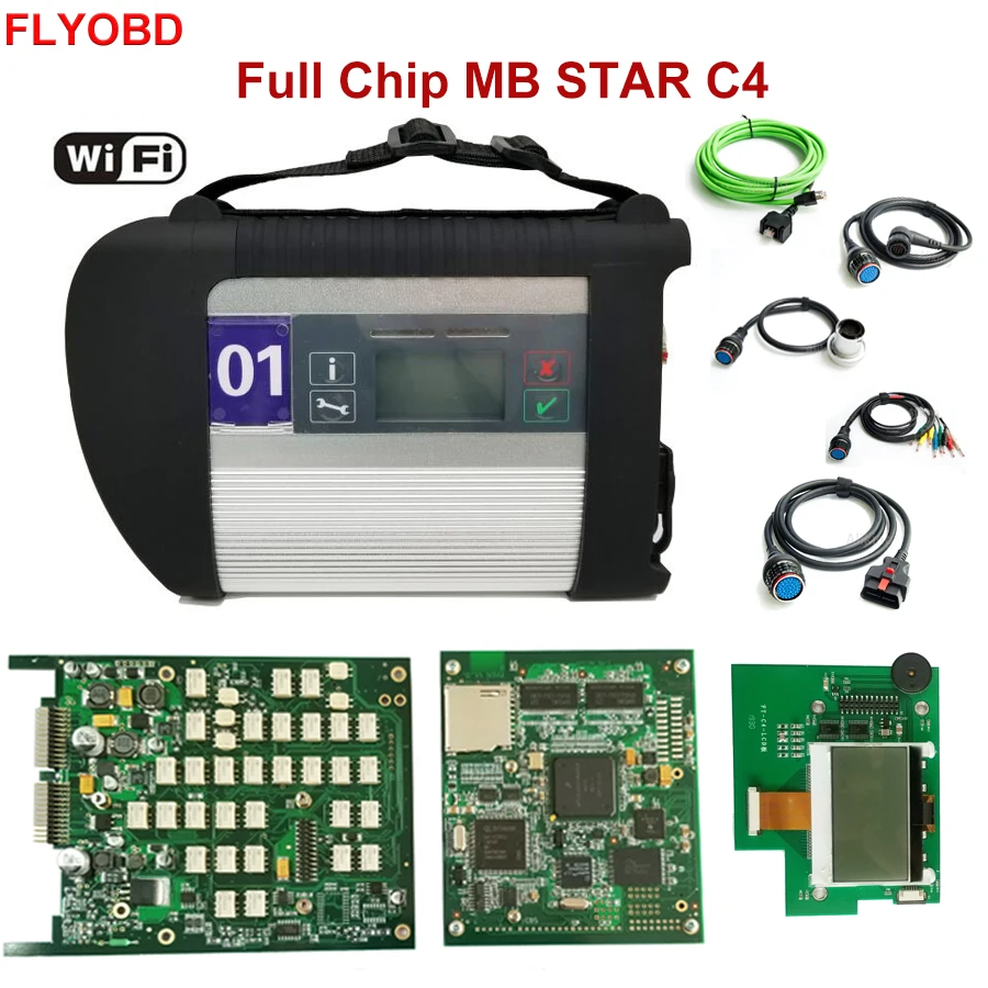 Новый 2020 06 V A + качество полный чип MB STAR C4 диагностический инструмент Wi Fi
