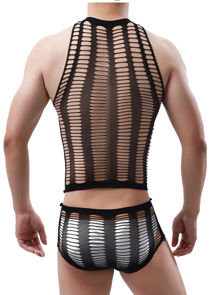 Men Stretch G String Panties Men Stretch Thong Underwear Men Bodysuit Jumpsuit Men Lingerie Briefs SHENGRENMEI Man Fetish Body Suits Men's Boyfriend Gifts Sexy Underwear Fishnet Lingerie Sissy Male Erotic Nightwear