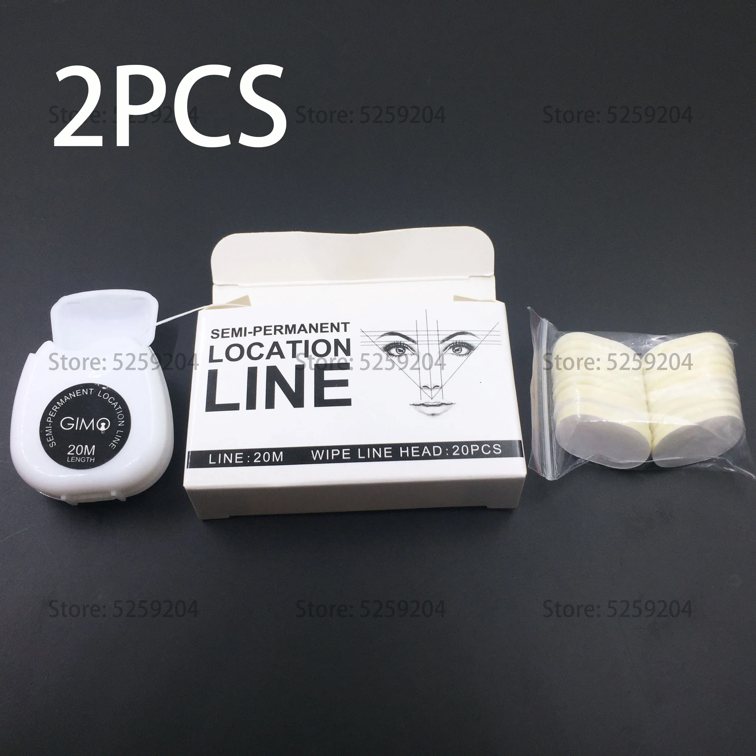 2 box line Профессиональная микроблейдинг, предварительно нанесенная строчка, брови, чернила для бровей, идеальный макияж, линия, тату, бровь, лук, стрелка, линия - Цвет: 2 box line