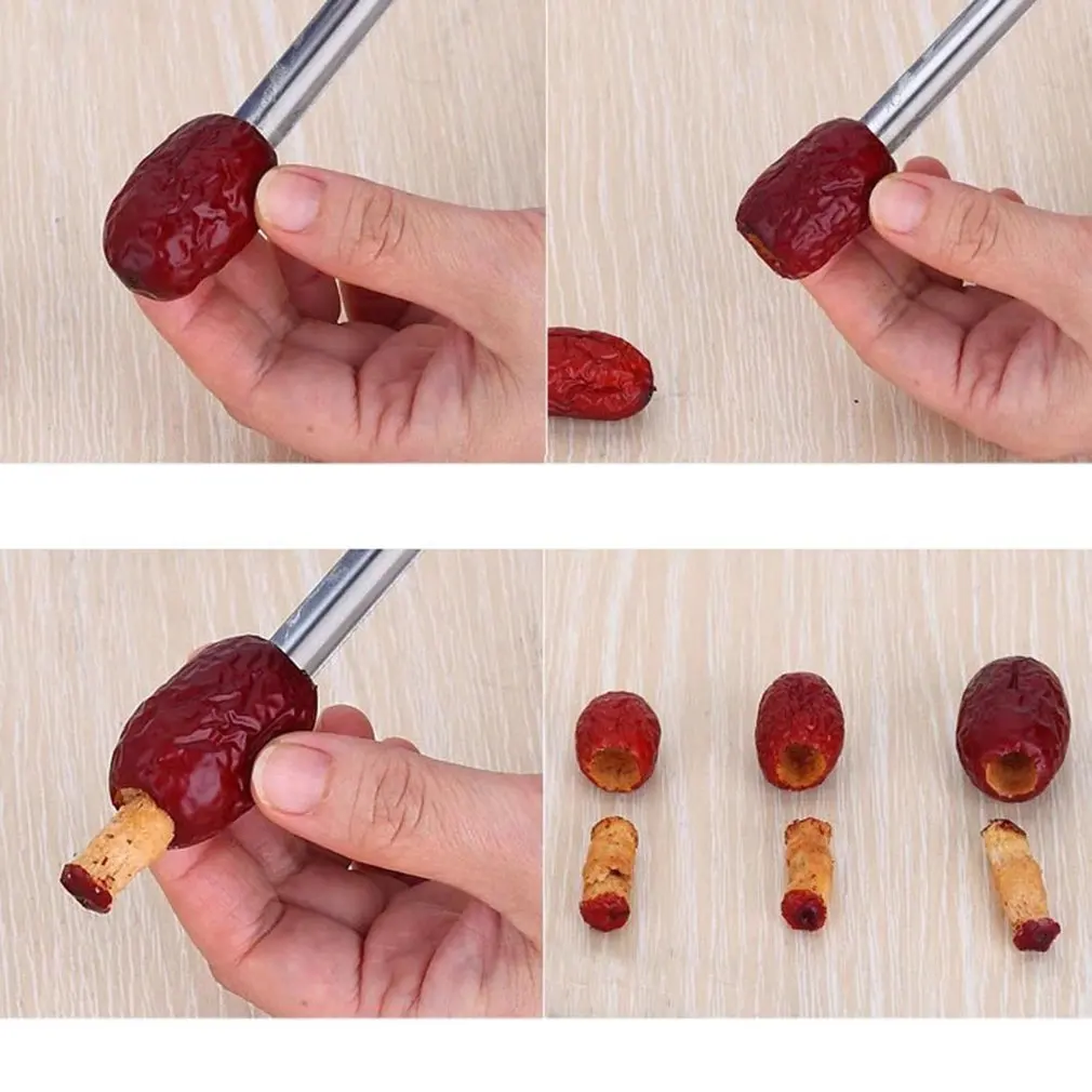 Нержавеющая сталь Jujube Core пилинг Яблоко Груша фрукты Инструменты для удаления сердцевины кухонная Пряжка фруктовый Бур копать ядерный нож фрукты гаджет