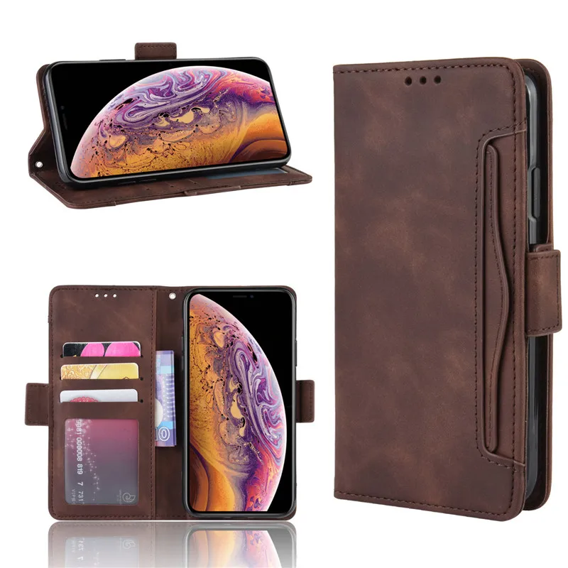 

For iPhone 11 Case iPhone 11 Pro Max Wallet Skin Feel Leather Phone Cover For iPhone11 Pro Case 2019 with Separate Card Slot