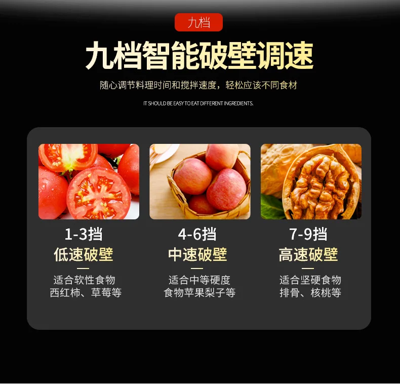 Small Raccoon Cytoderm Breaking Machine Food Mixer Heating Household Fully Automatic Multi-functional Mixer Soybean Milk Machine