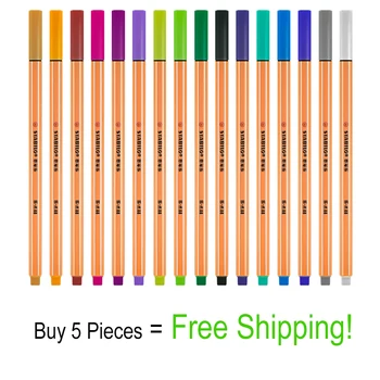 

Stabilo Art Markers Point 88 Single Color Fiber Tip Fineliner Pen 0.4mm Needle Tip for Sketching, Drawing