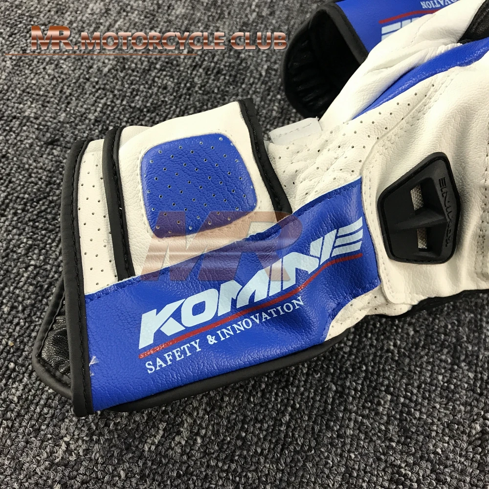 Guantes de motocross resistentes al desgaste de la pantalla tartil de cuero para motocicleta de verano GK-198