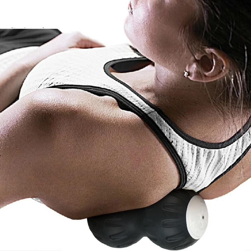 Новая распродажа Us Plug арахисовый вибрирующий Массажный мяч для тренажерного зала расслабляющий упражнения Пилатес Йога Тренировка фасции массаж роликовый мяч релиз Mu