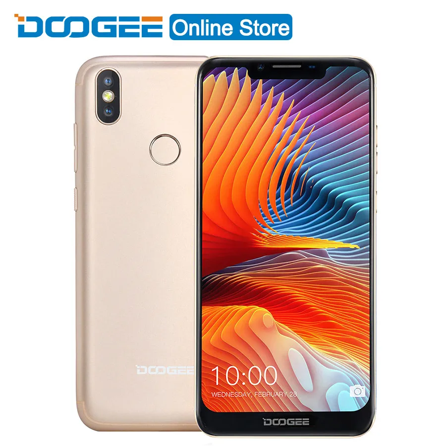 DOOGEE BL5500 Lite U-Notch Android 8 1 6 19 &quotчетырехъядерный процессор MTK6739 2 Гб ОЗУ 16 ПЗУ 5500 мАч две