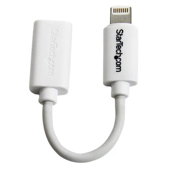 

StarTech.com adapter Cable White Micro USB a connector Apple Lightning 8 pin for iPhone / iPod / iPad