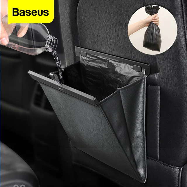 Baseus רכב ארגונית מושב אחורי שקית אחסון מגנטי אוטומטי כיס מחזיק רכב אביזרי רכב פח אשפה פח אשפה רכב תיק