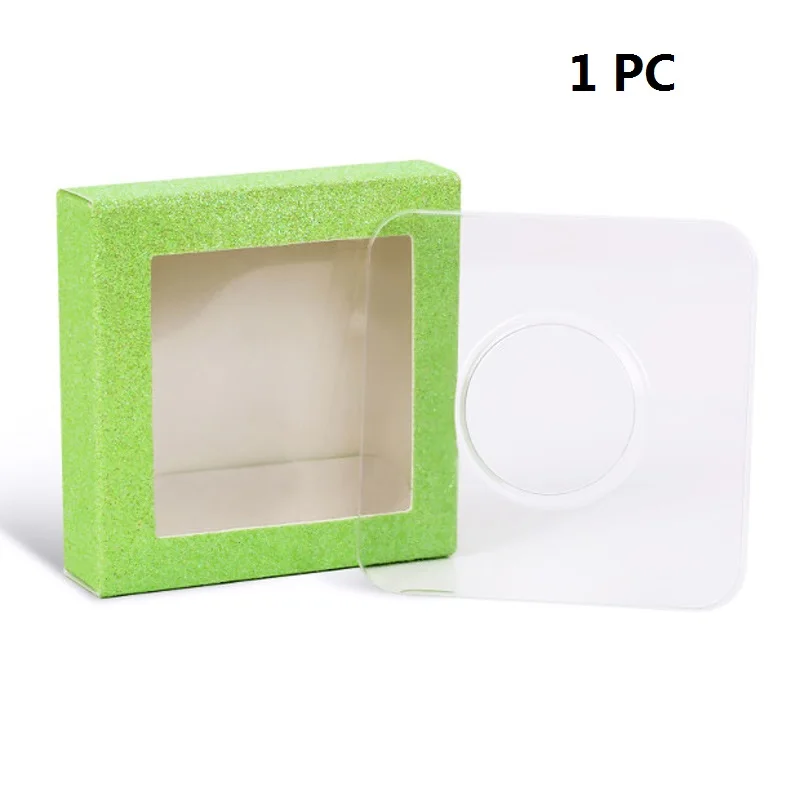 eyelash packaging box False Eyelash Packaging Box Lash Boxes Custom Logo Strip Square Box Storage lash boxes packaging - Цвет: Green